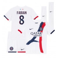 Paris Saint-Germain Fabian Ruiz #8 Bortedraktsett Barn 2024-25 Kortermet (+ Korte bukser)